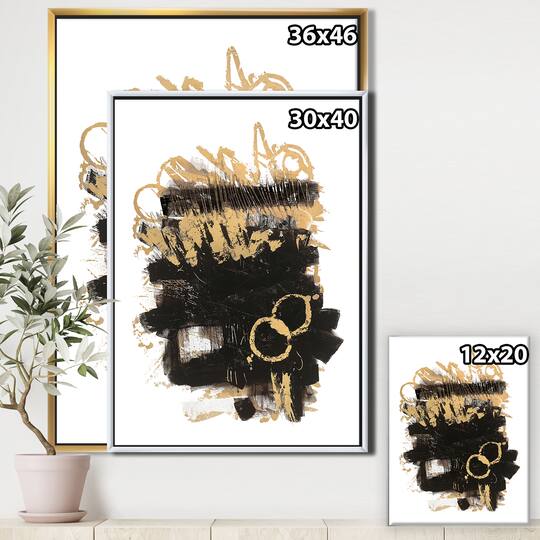 Designart - Gold and Black drift II